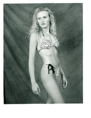 model blonde bikini leopard 1991